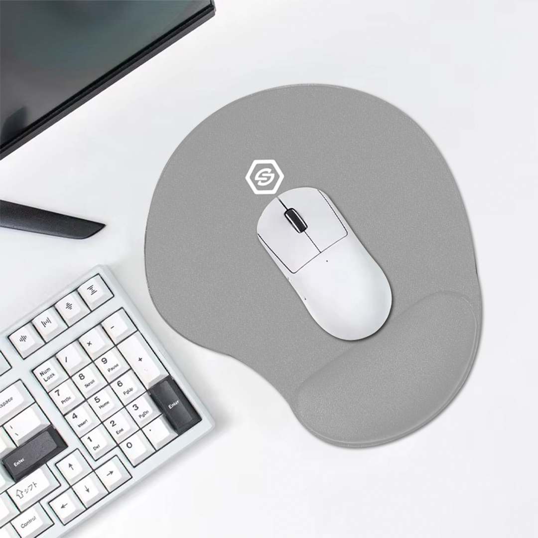 MOUSE PAD ERGONÓMICO CON DESCANSADOR MPB-01 GRIS - 3