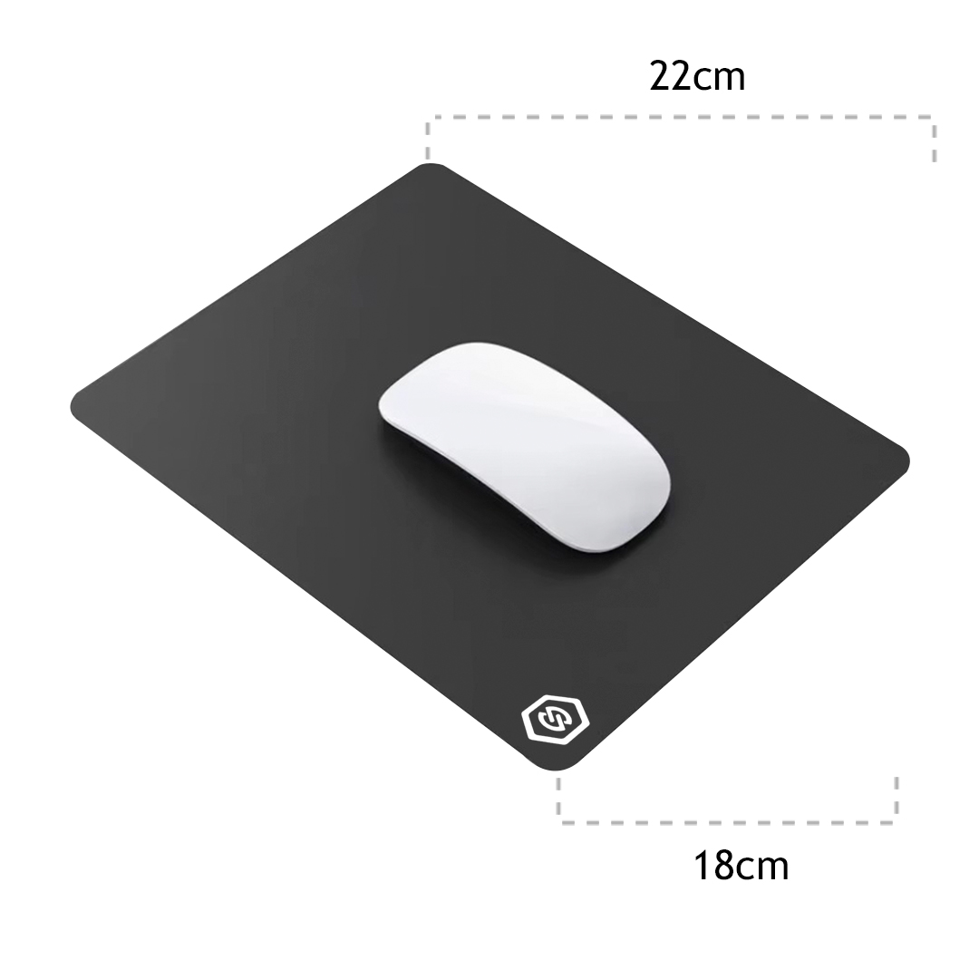 MOUSEPAD SUPERFICIE LISA MPB-02 ANTIDESLIZANTE NEGRO - 6