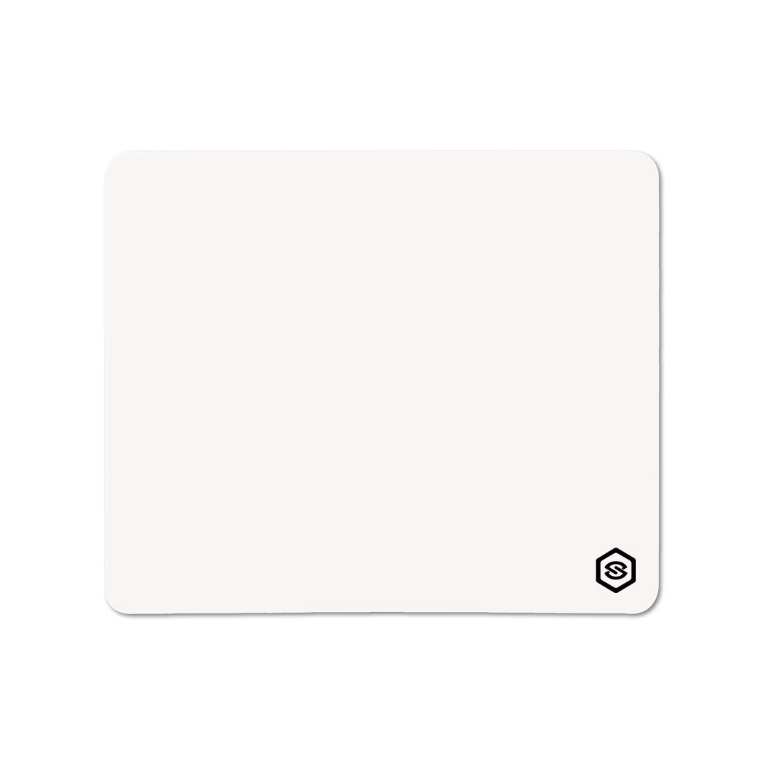 MOUSEPAD SUPERFICIE LISA MPB-02 ANTIDESLIZANTE BLANCO - 2