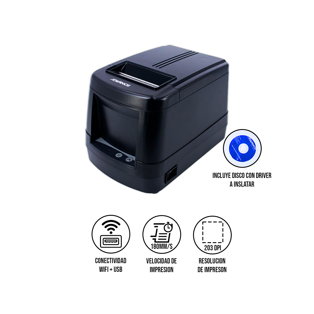 ADVANCE ADV-9013N IMPRESORA TÉRMICA ETIQUETAS USB WIFI - 1