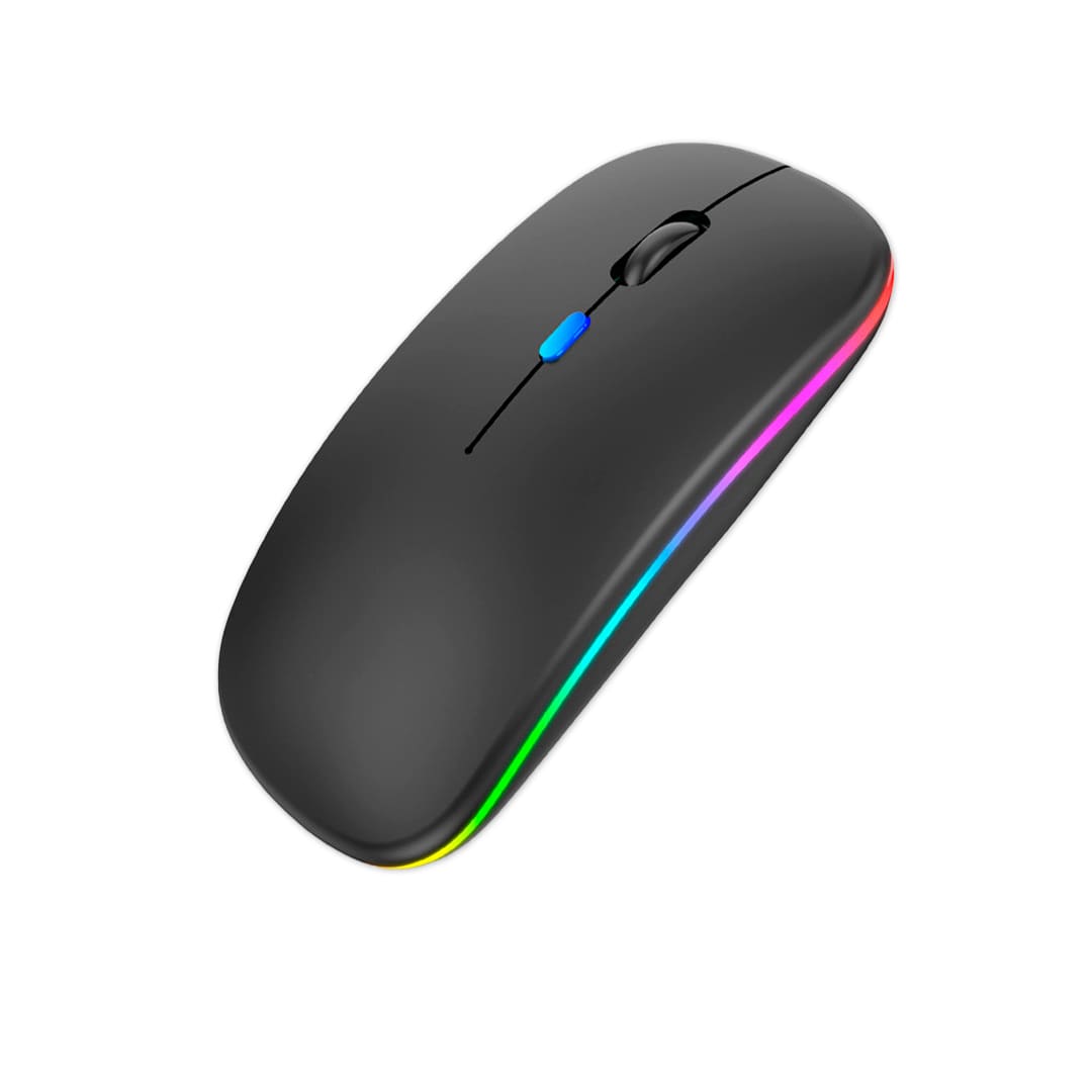 MOUSE INALÁMBRICO RGBM-02 BLUETOOTH 2.4G RGB 1200 DPI NEGRO - 5