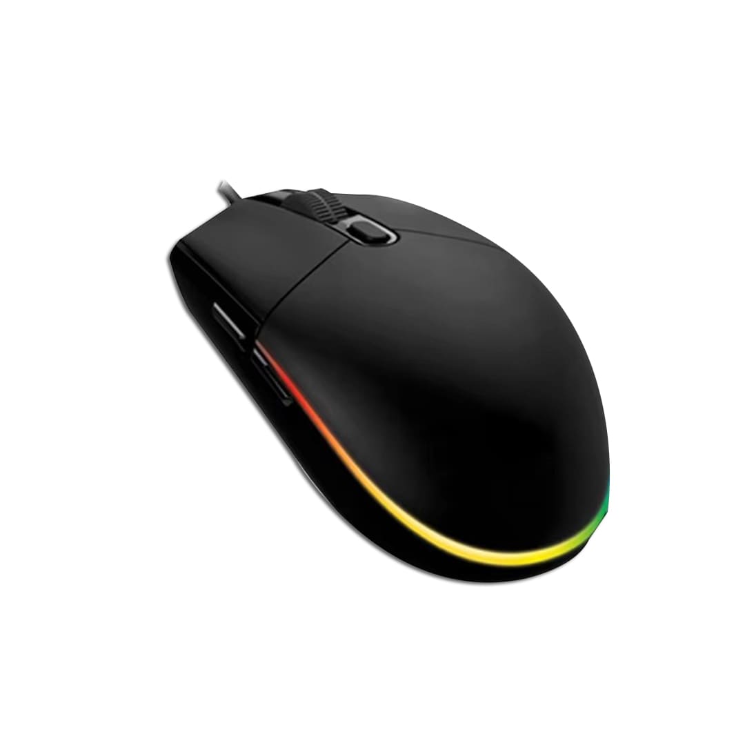 MOUSE GAMER RGBM-03 RGB USB 3200 DPI NEGRO - 2