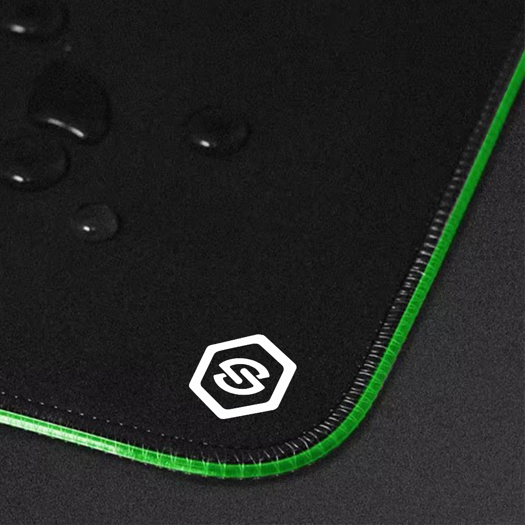 MOUSE PAD CON ILUMINACIÓN RGB-03 TALLA XL USB NEGRO - 4