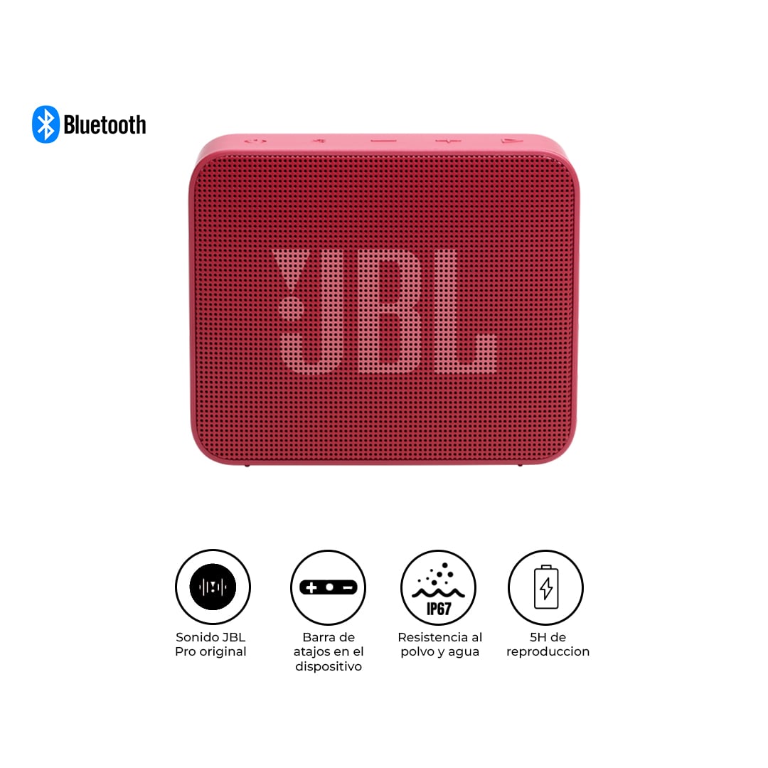JBL PARLANTE GO ESSENTIAL 2 BLUETOOTH IP67 5H ROJO - 1