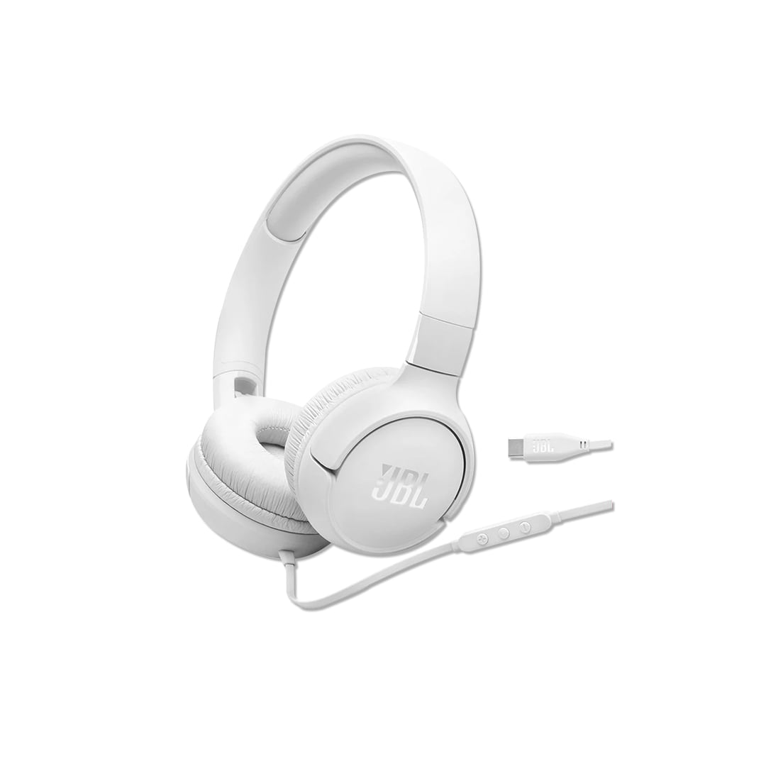 JBL AUDÍFONOS TUNE 520C USB-C ON-EAR PURE BASS BLANCO - 3