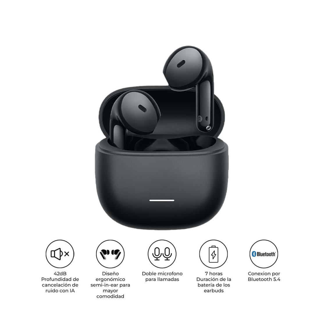 XIAOMI AUDÍFONOS BLUETOOTH REDMI BUDS 8 ACTIVE NEGRO - 1
