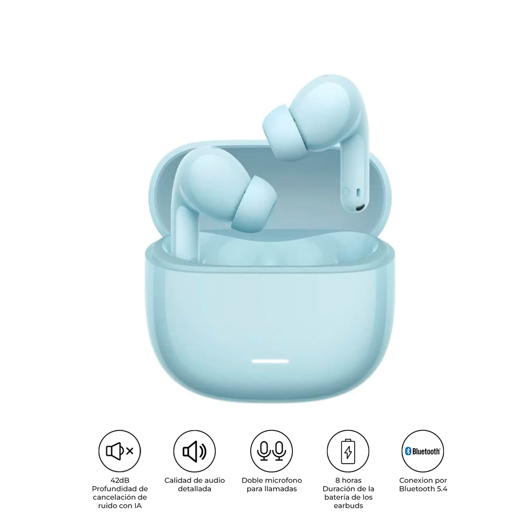 XIAOMI AUDÍFONOS BLUETOOTH REDMI BUDS 8 LITE ANC AZUL - 1