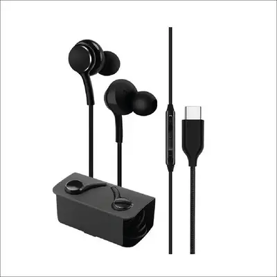 AUDÍFONOS IN-EAR AP-02 TIPO C SONIDO NÍTIDO REDUCCIÓN RUIDO NEGRO - 1