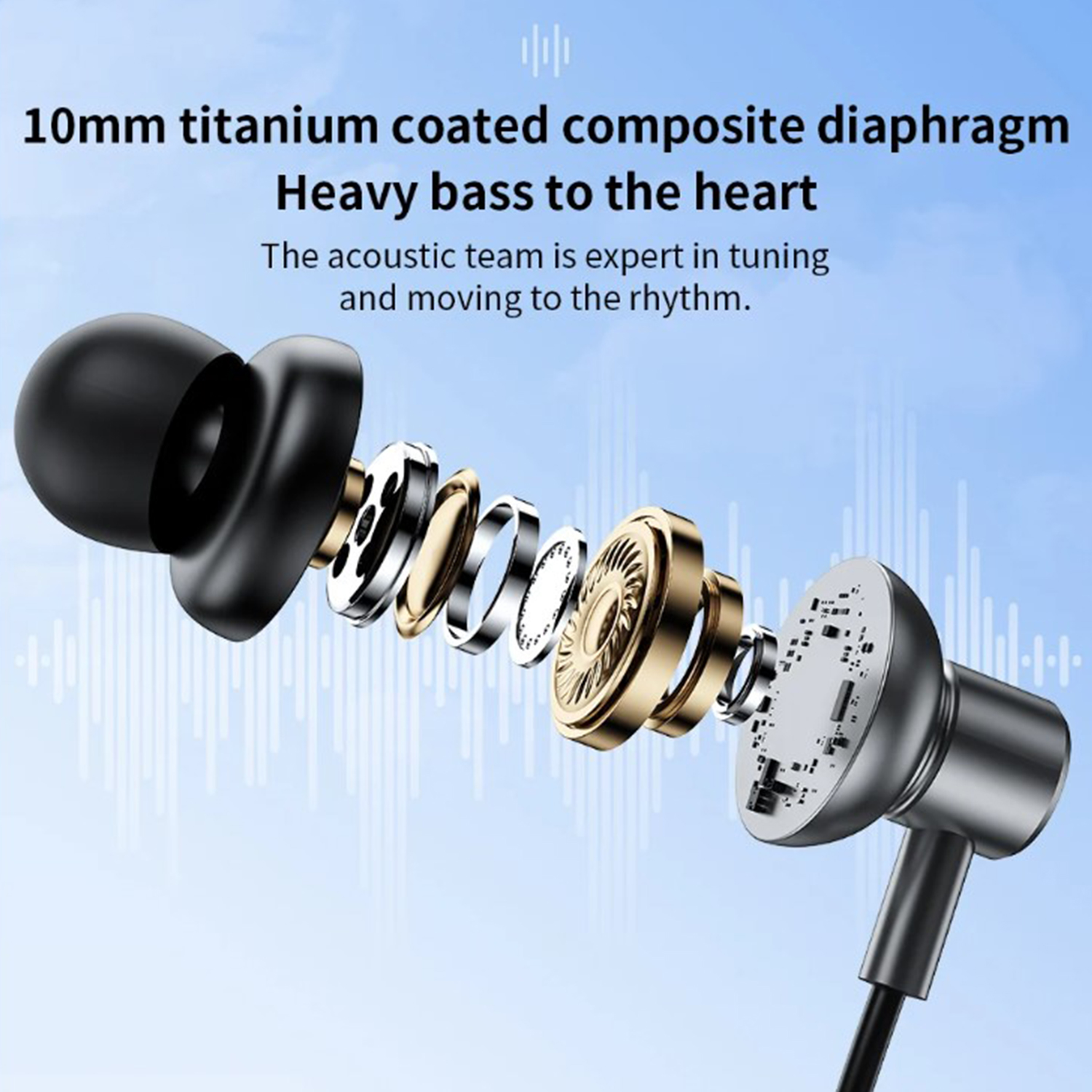 TRANYOO AUDÍFONOS T-M15 BLUETOOTH SPORT IN-EAR NEGRO - 4