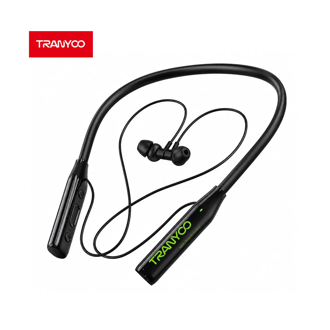 AUDÍFONOS TRANYOO T-M31 BLUETOOTH 5.4 CUELLO NEGRO - 1