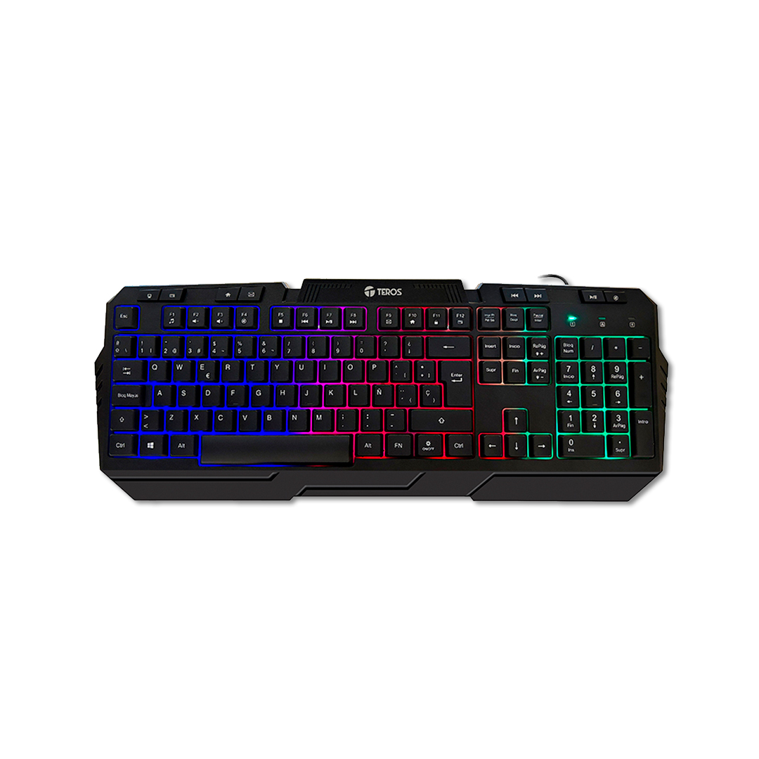 TEROS KIT GAMER TE-4063N TECLADO MOUSE HEADSET PAD NEGRO - 5