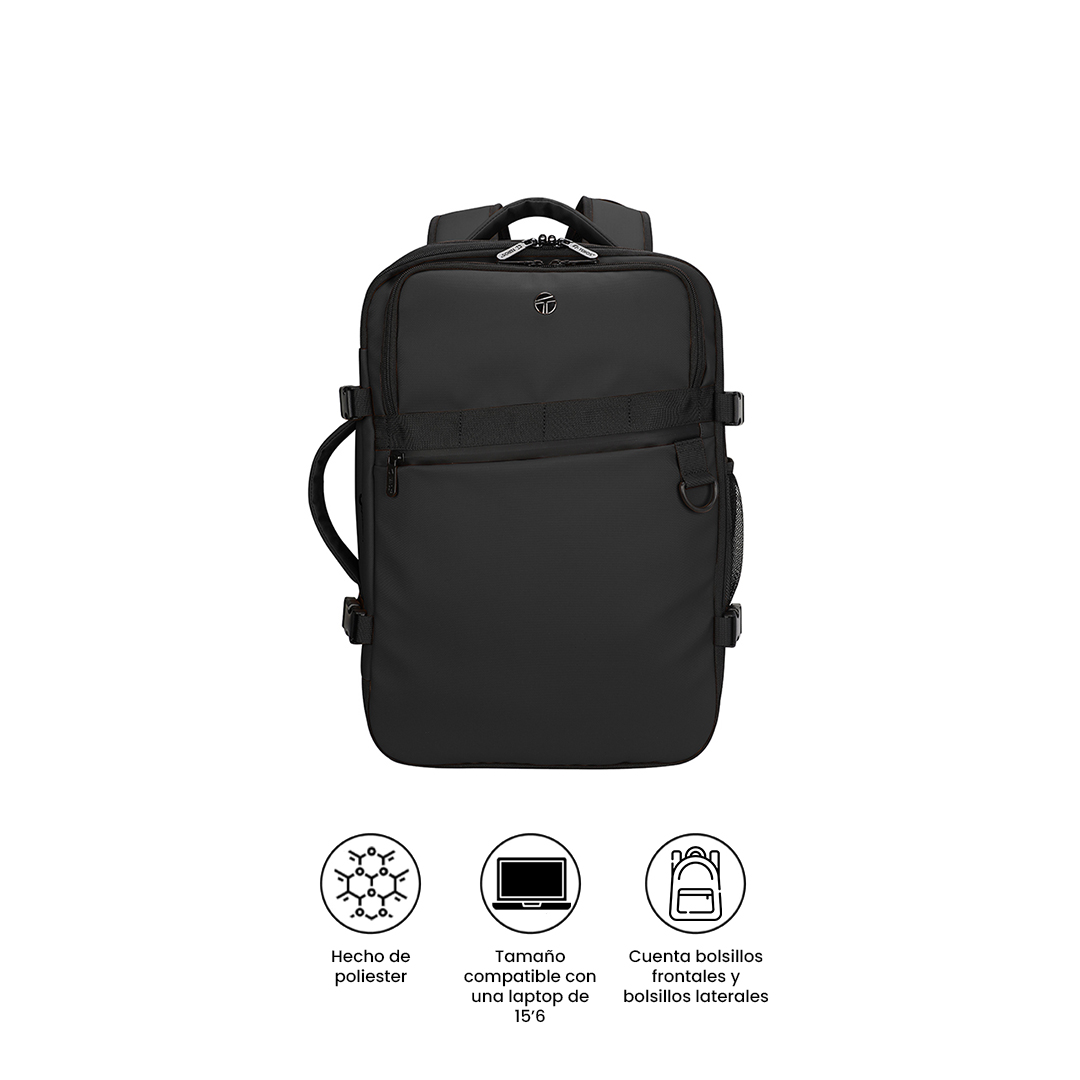 TEROS MOCHILA TE-9037BK TRAVEL 15.6 NEGRO - 1