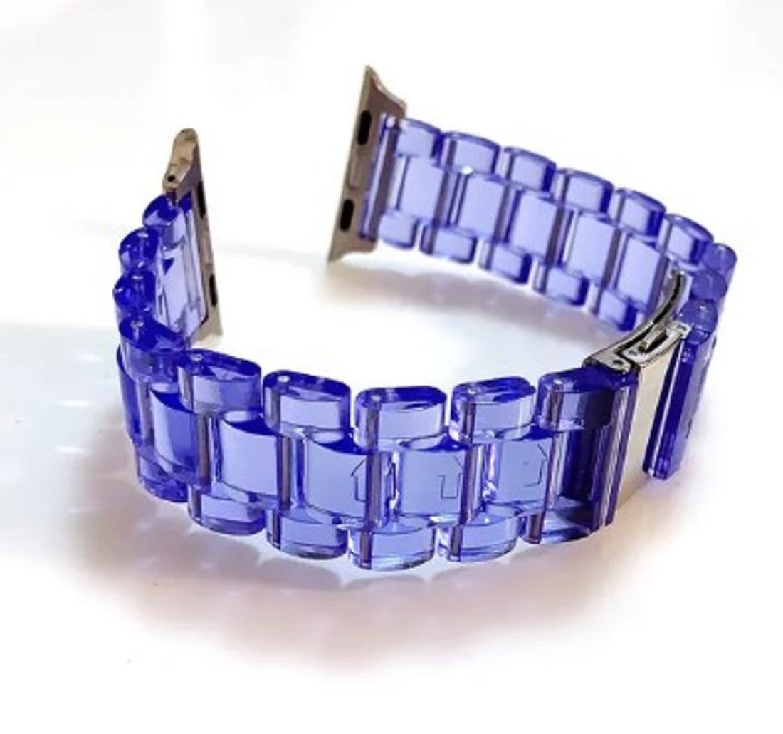 CORREA PARA SMART WATCH Y APPLE WATCH TRANSPARENTE EN ACRILICO - 3