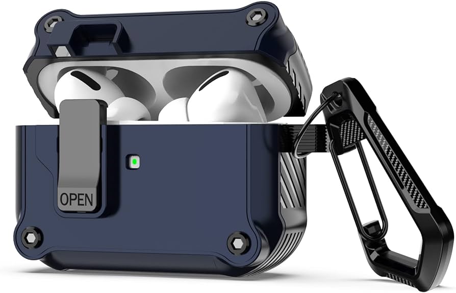 FUNDA ESTUCHE CASE MAGNETICO PARA AIRPODS PRO 2 AZUL - 2