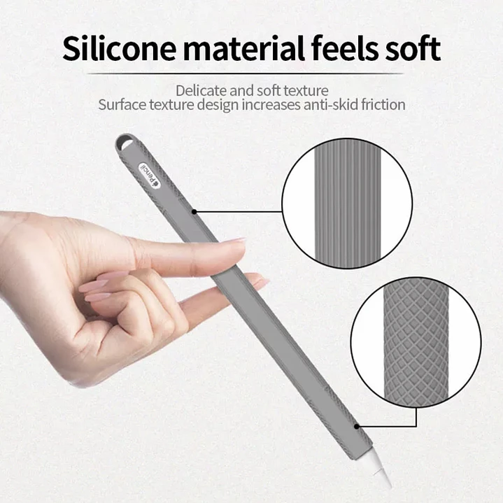 PROTECTOR PARA APPLE PENCIL PRIMERA GENERACION GRIS - 2