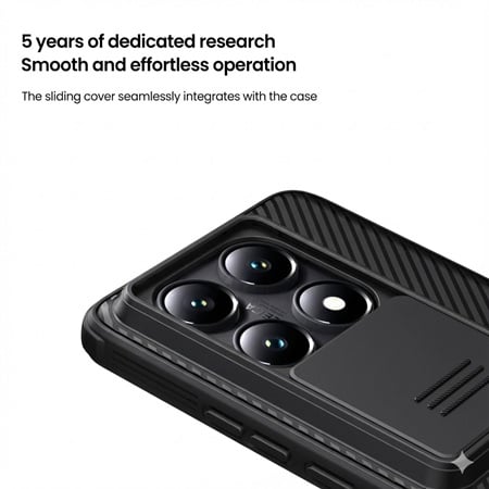 CASE NILLKIN CAMSHIELD PRO CASE PARA REDMI NOTE 14 PRO PLUS NEGRO - 3