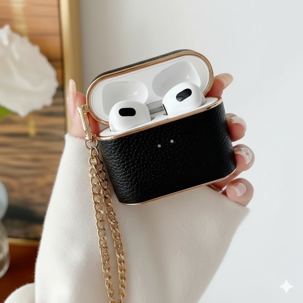 CASE GLAM PARA AIRPODS PRO 2  NEGRO - 1