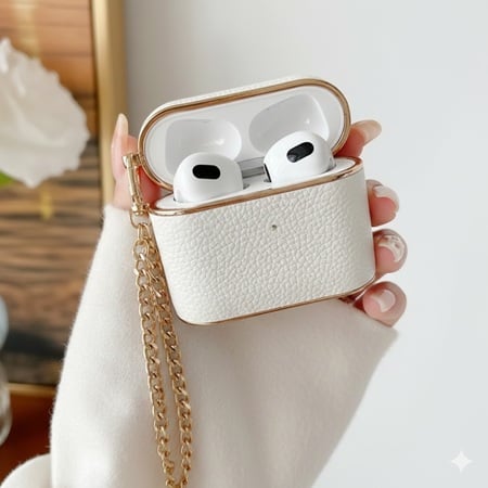CASE GLAM PARA AIRPODS PRO 2 BLANCO - 1