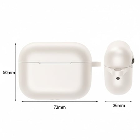 CASE PARA AIRPODS PRO 3 BLANCO - 3