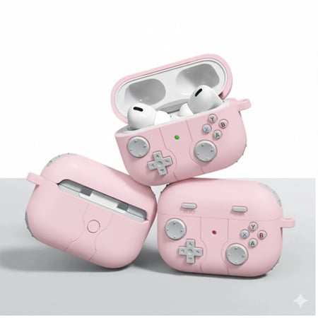 CASE DISEÑO PLAY PARA AIRPODS 4 GEN ROSADO - 1