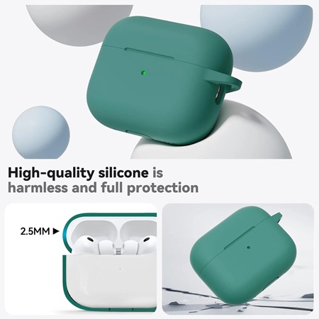 CASE TPU PARA AIRPODS 4 GEN  VERDE - 2