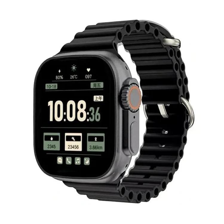 SMARTWATCH KW23 ULTRA 3 (3 CORREAS) NEGRO - 1