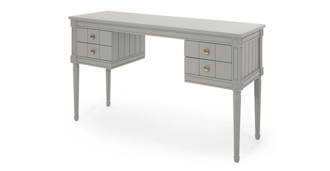 ESCRITORIO YOLODECORO BOURBON 140 CM X 140 CM GRIS VINTAGE - 1