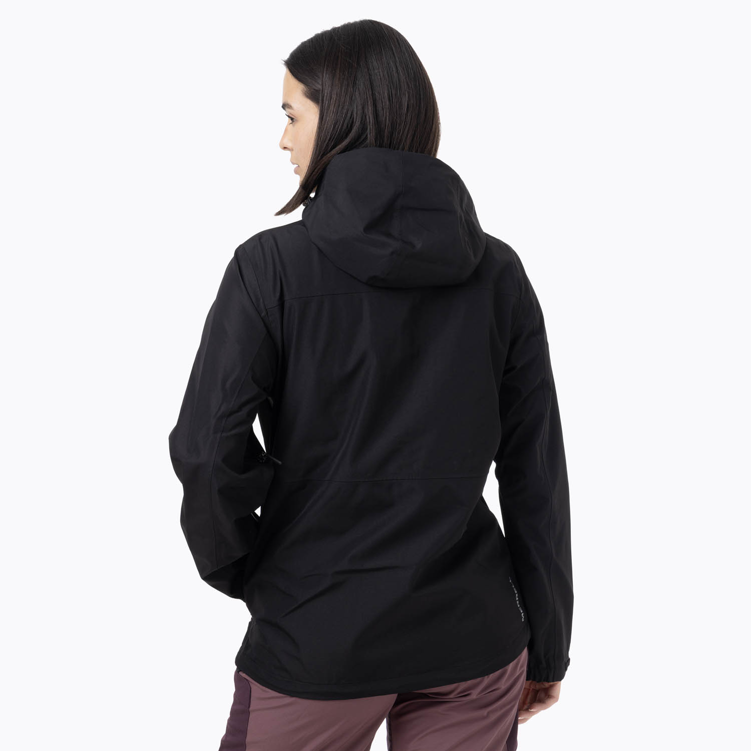 CASACA MUJER FULL ZIPPER HARDSHELL NEGRO - 4