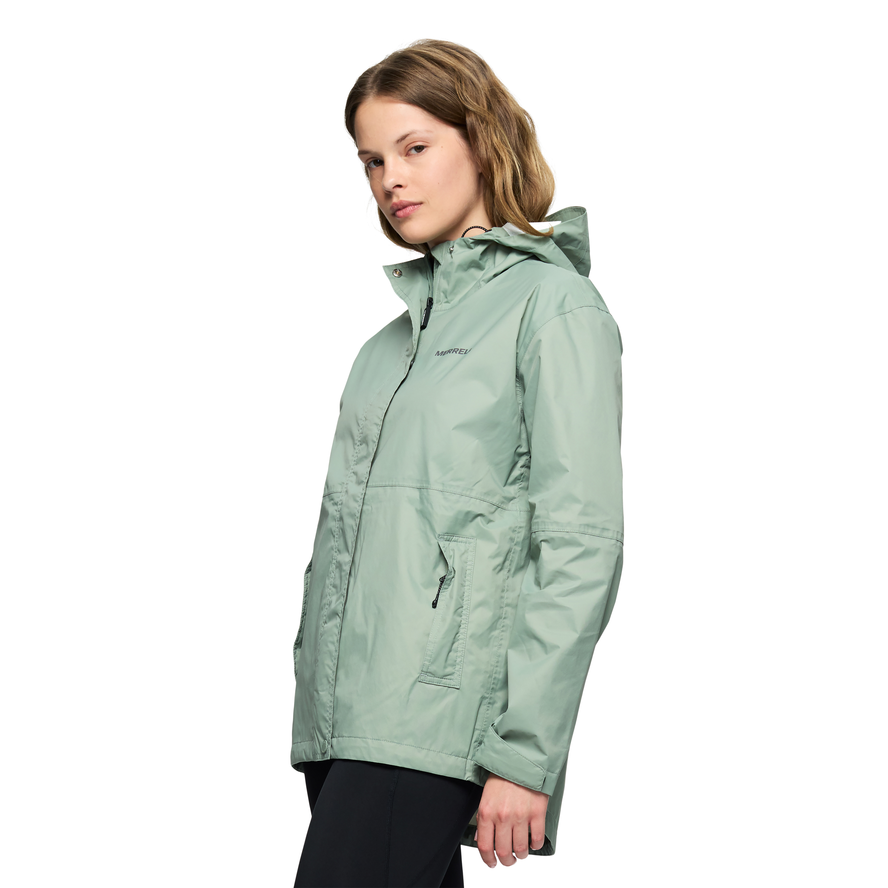CASACA MUJER FALLON RAIN VERDE - 2