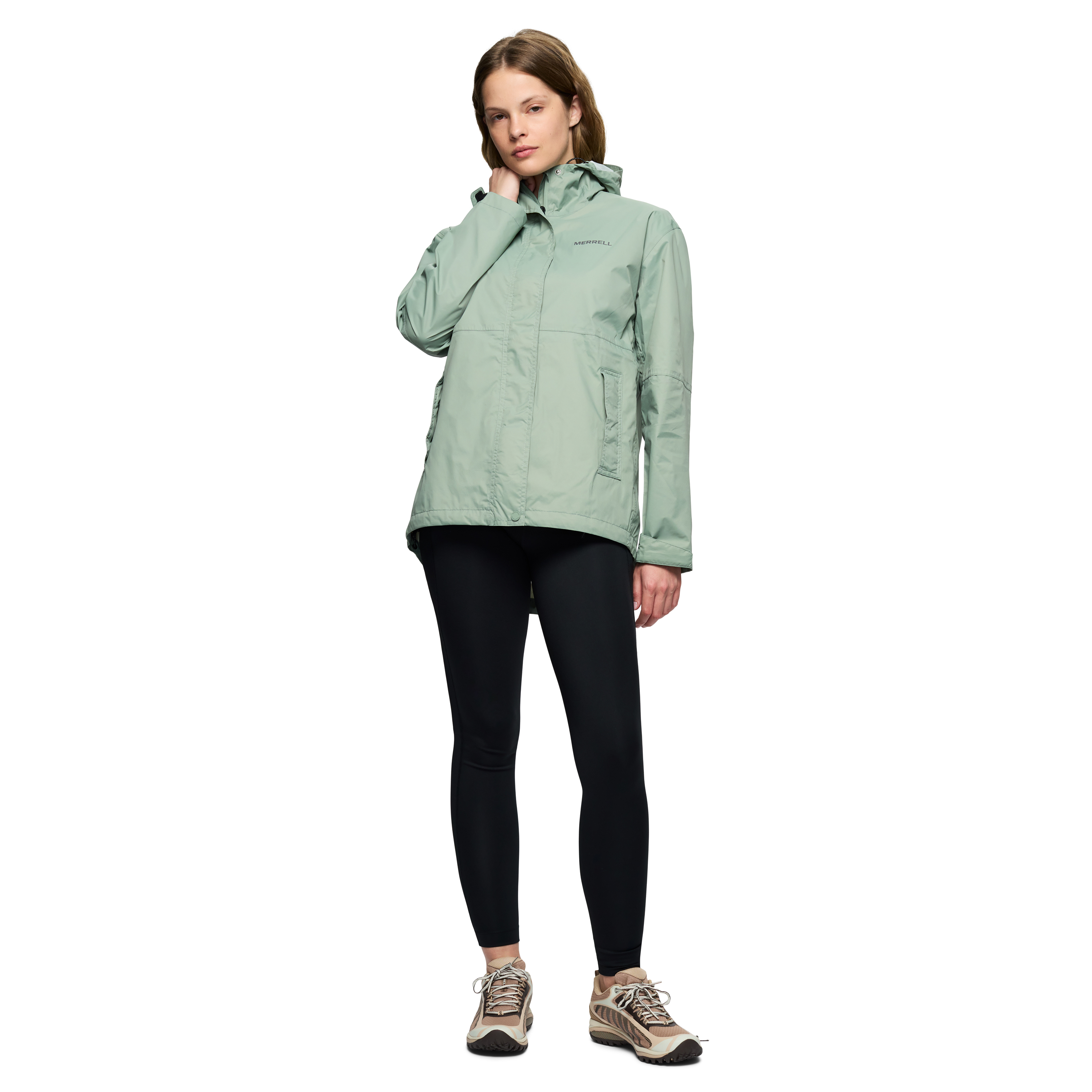 CASACA MUJER FALLON RAIN VERDE - 4