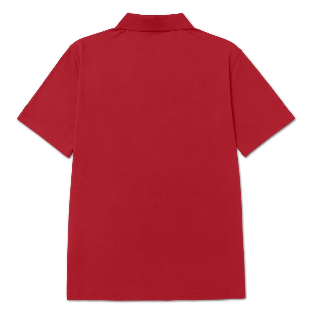 POLO HOMBRE CAT LOGO PIQUE ROJO - 2