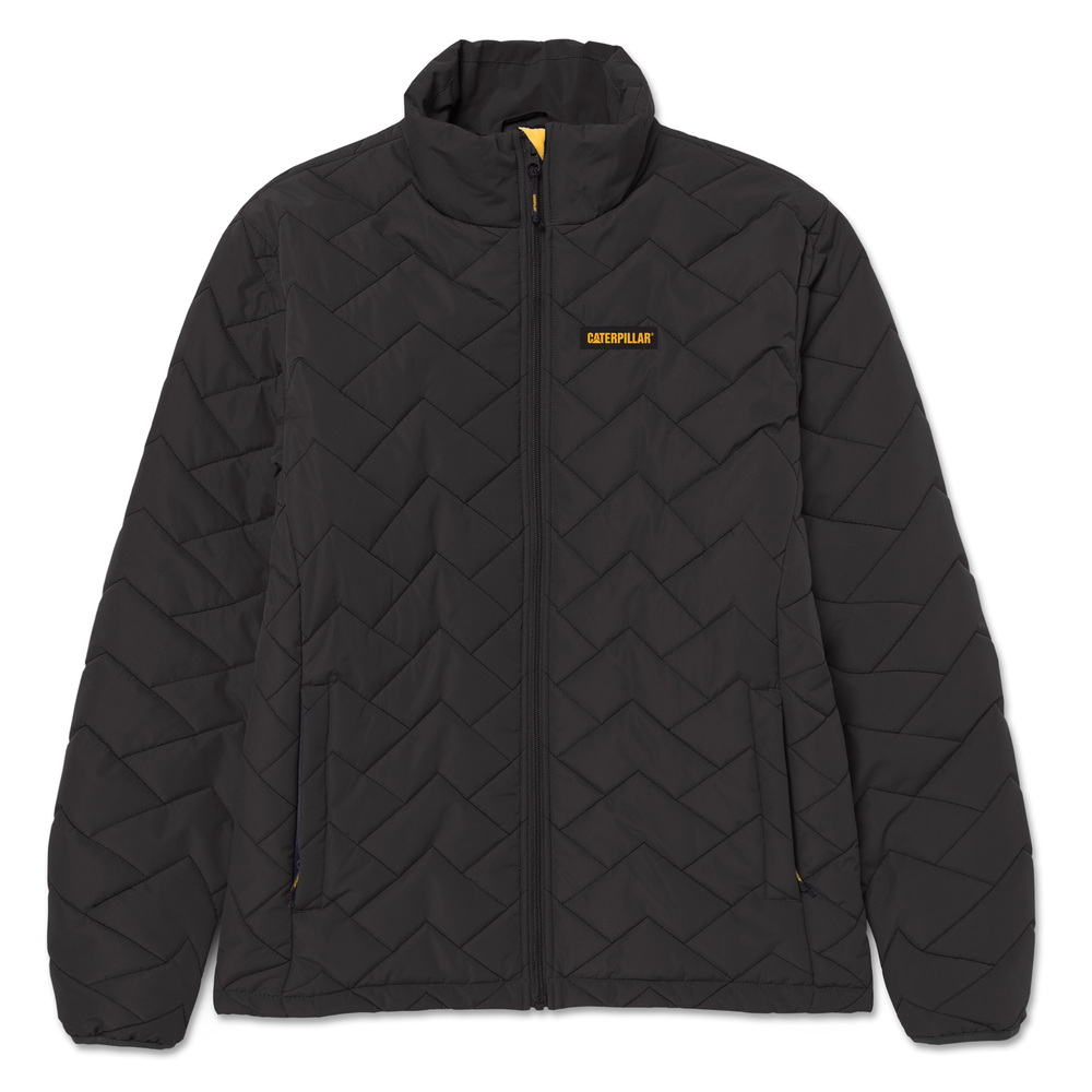 CASACA HOMBRE MEDIUMWEIGHT INSULATED QUILTED NEGRO - 1