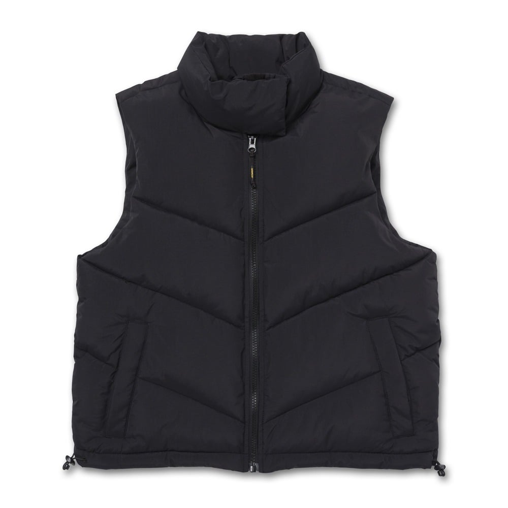 CHALECO MUJER CROPPED PUFFER NEGRO - 1