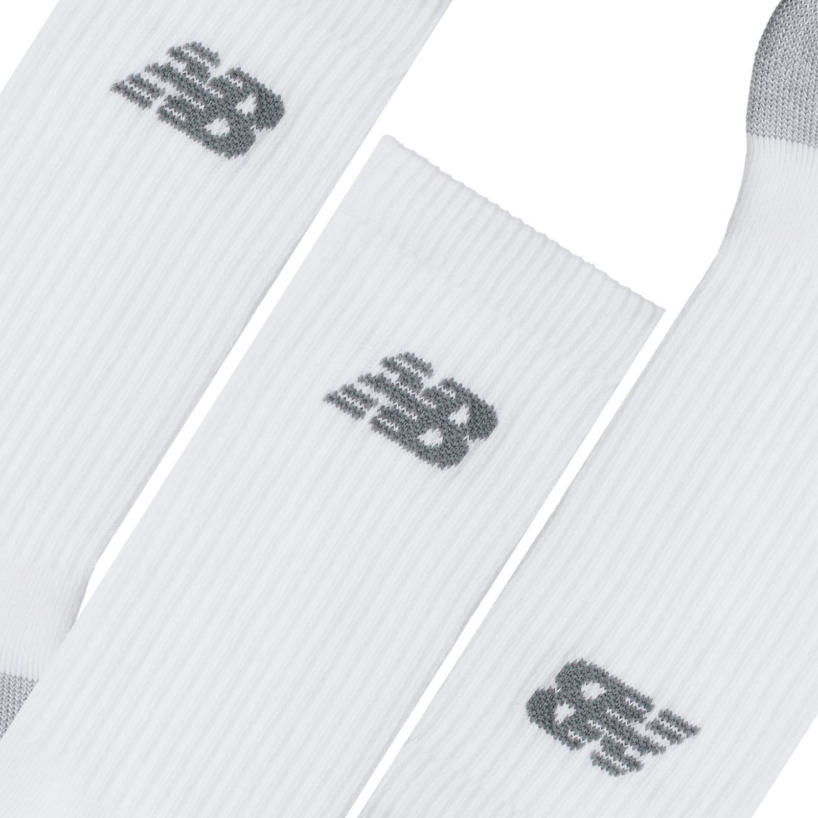 MEDIAS UNISEX PERFORMANCE CUSHIONED CREW 3 PACK BLANCO - 3