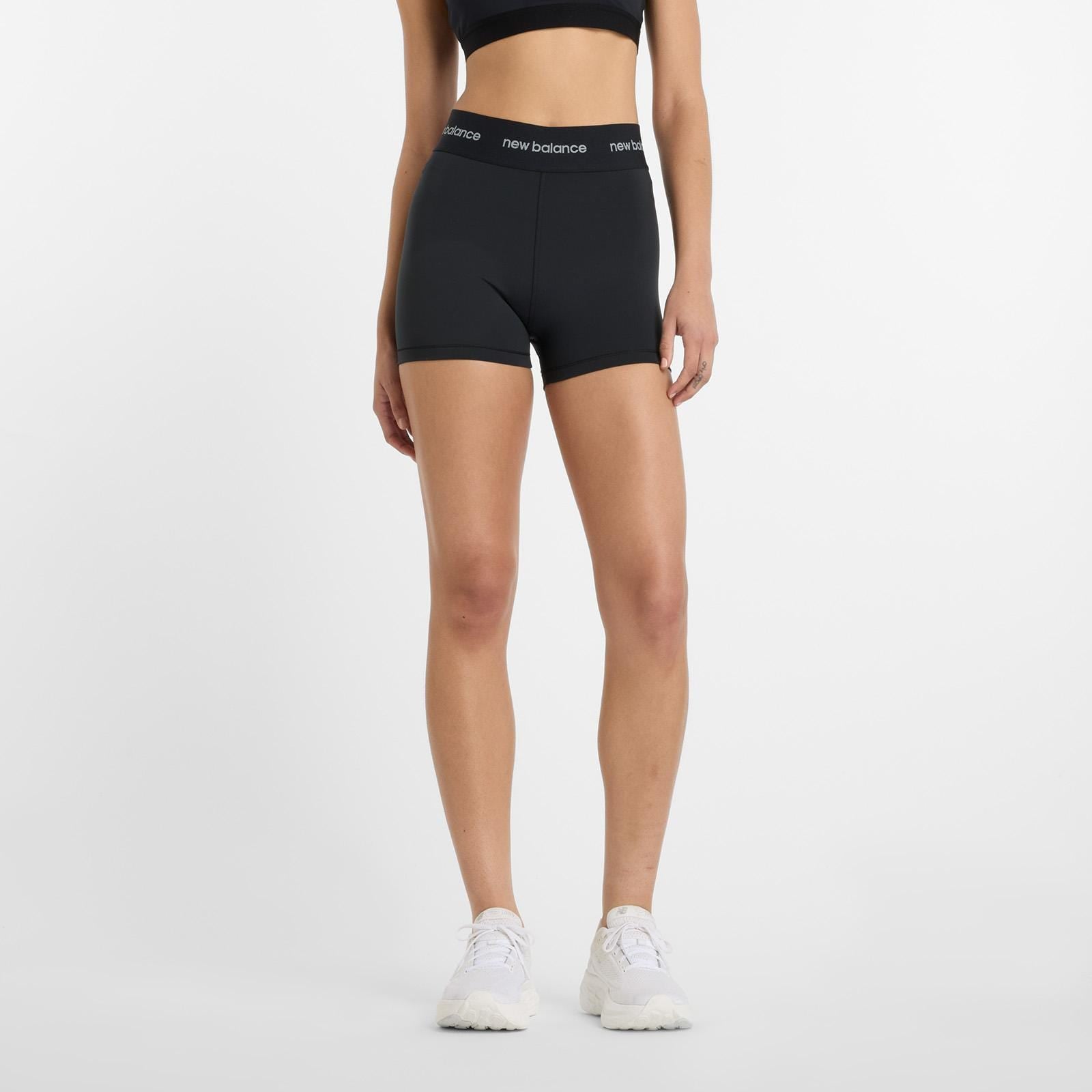 SHORT MUJER NB SLEEK HIGH RISE SPORT SHORT 3' NEGRO - 1