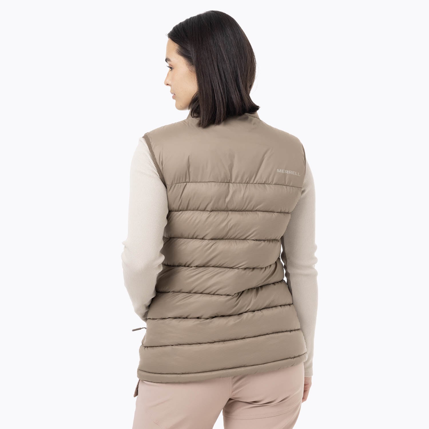 CHALECO MUJER VEST PARKA MARRÓN - 3