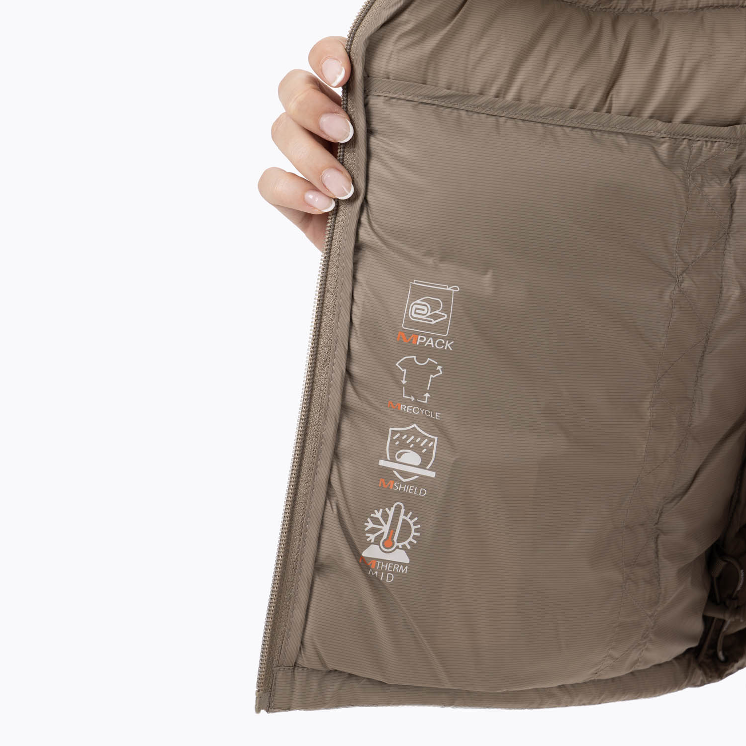 CHALECO MUJER VEST PARKA MARRÓN - 6