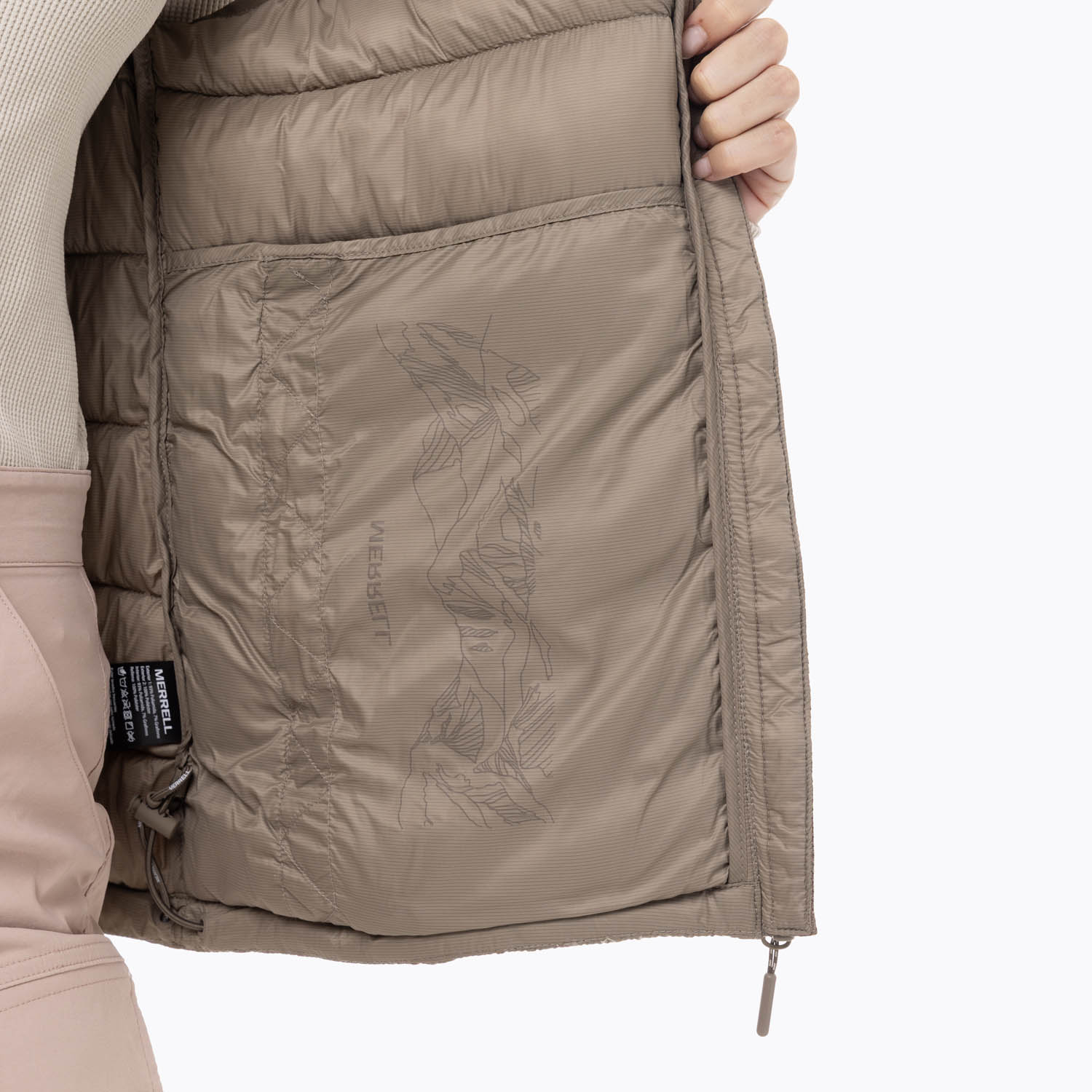 CHALECO MUJER VEST PARKA MARRÓN - 7