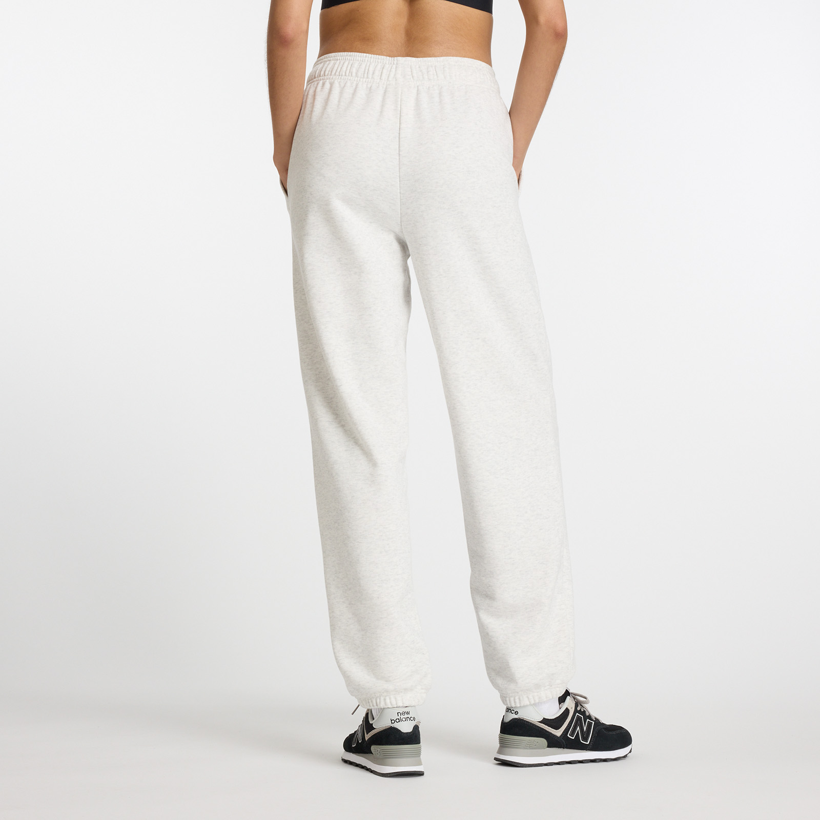 PANTALÓN JOGGER MUJER SPORT ESSENTIALS FRENCH TERRY GRIS V2 - 3