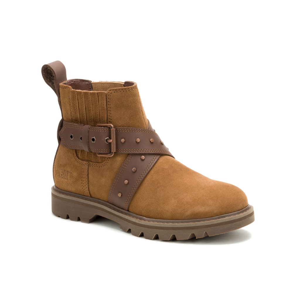 BOTINES MUJER GRADER WS EMBELLISH CHELSEA MARRÓN V1 - 2