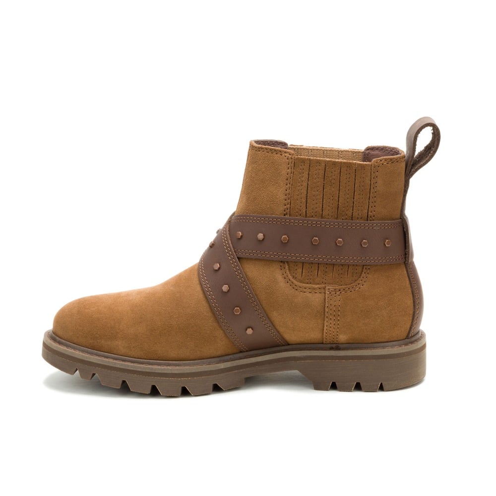 BOTINES MUJER GRADER WS EMBELLISH CHELSEA MARRÓN V1 - 3