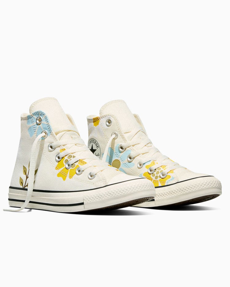 ZAPATILLAS MUJER CHUCK TAYLOR ALL STAR FLORALS CREMA - 4