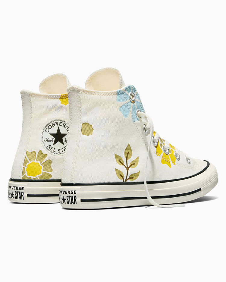 ZAPATILLAS MUJER CHUCK TAYLOR ALL STAR FLORALS CREMA - 5
