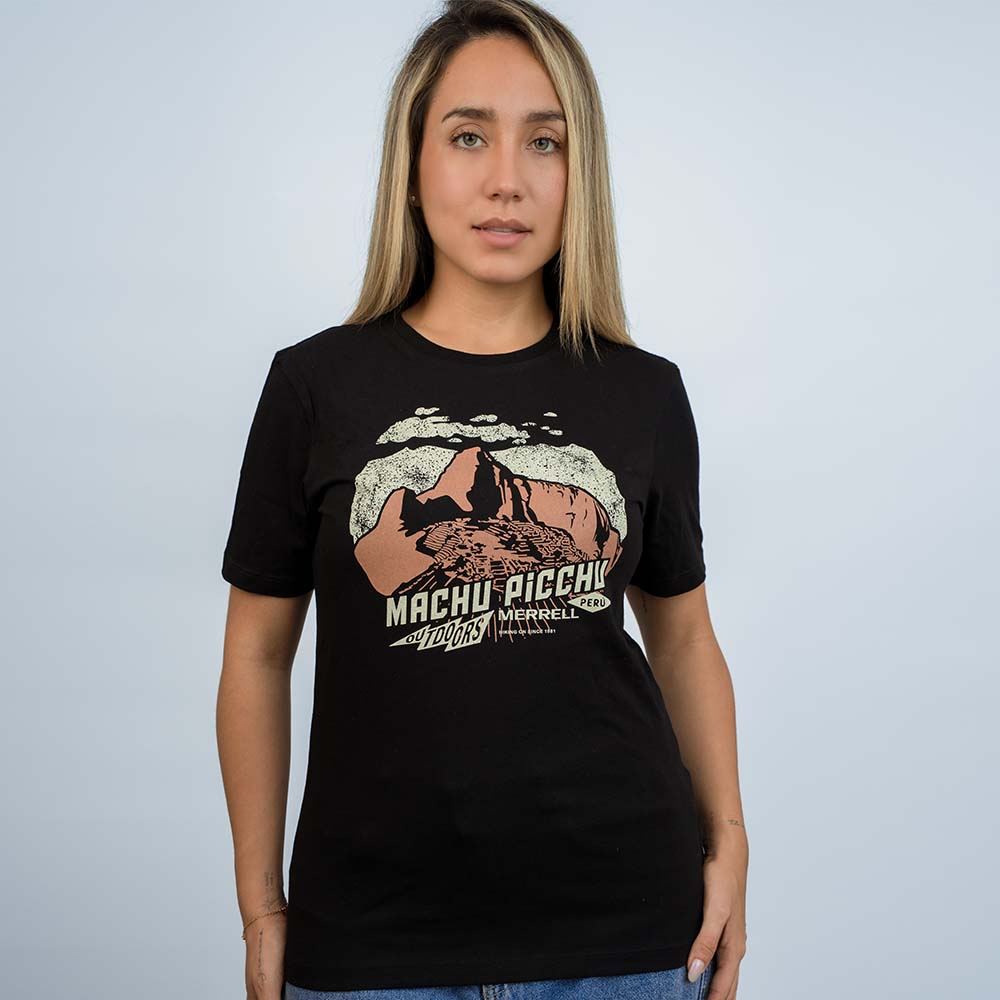 POLO MUJER MACHU PICCHU GRAPHIC NEGRO - 1