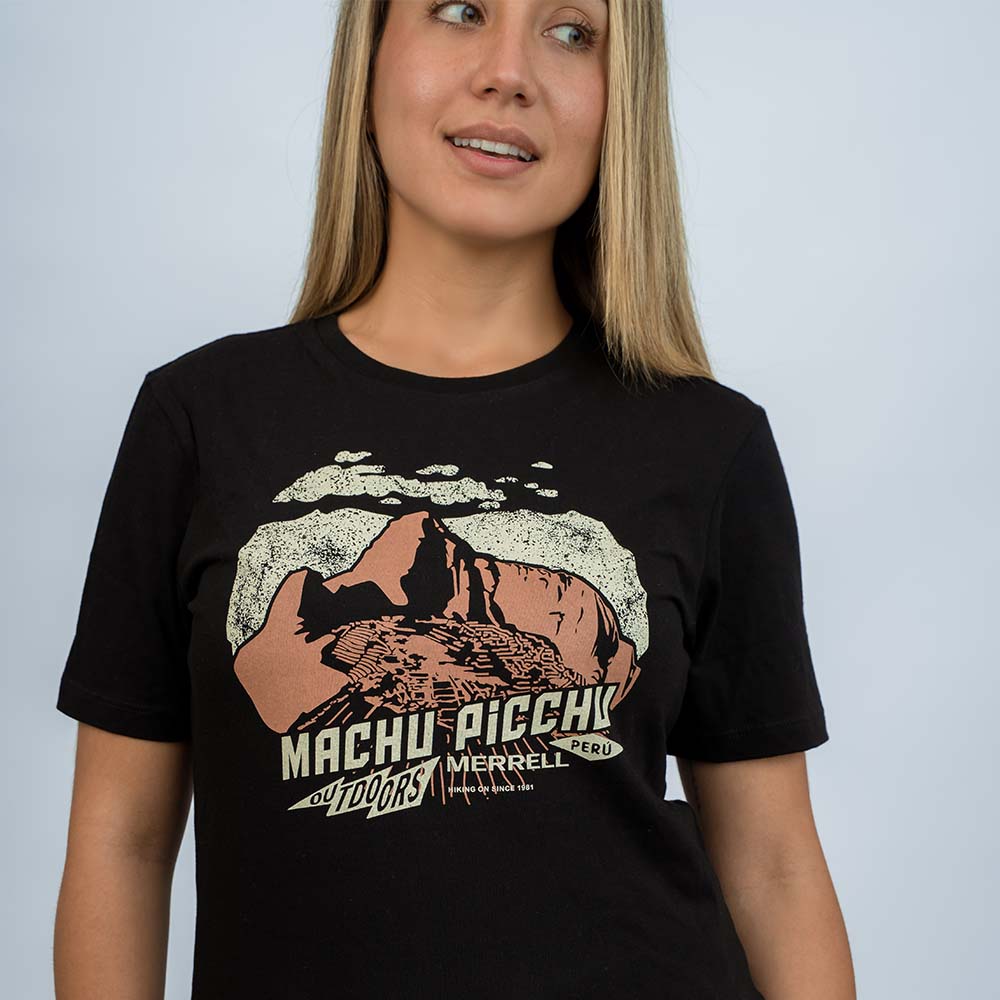 POLO MUJER MACHU PICCHU GRAPHIC NEGRO - 2