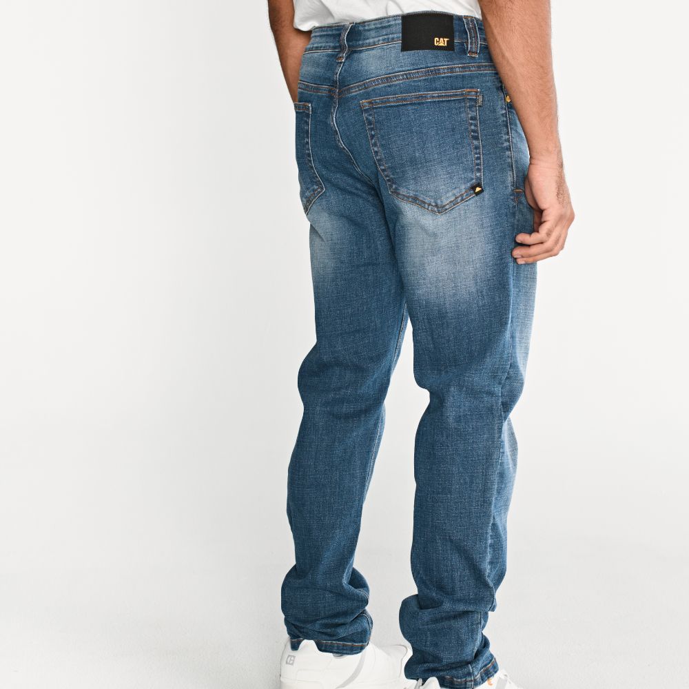 PANTALÓN JEAN HOMBRE COOLMAX DENIM SLIM CELESTE - 2