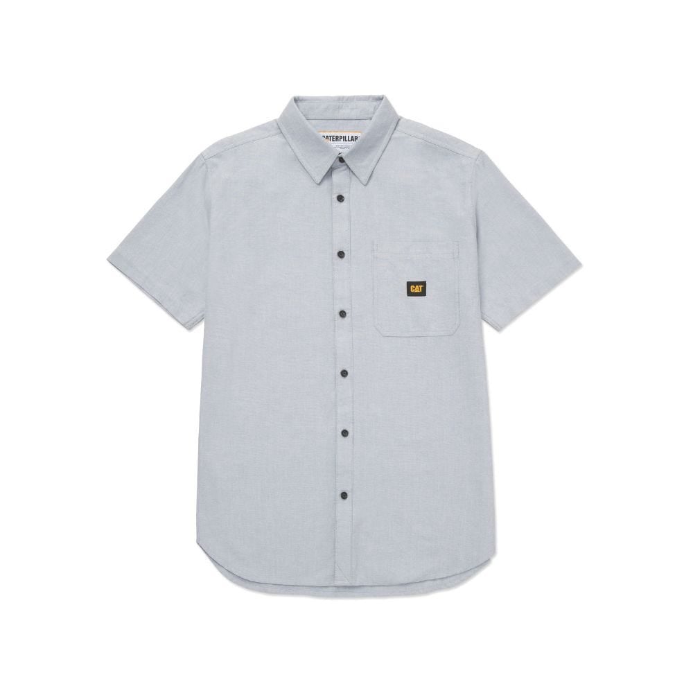 CAMISA HOMBRE OXFORD RELAXED S/S CELESTE - 1