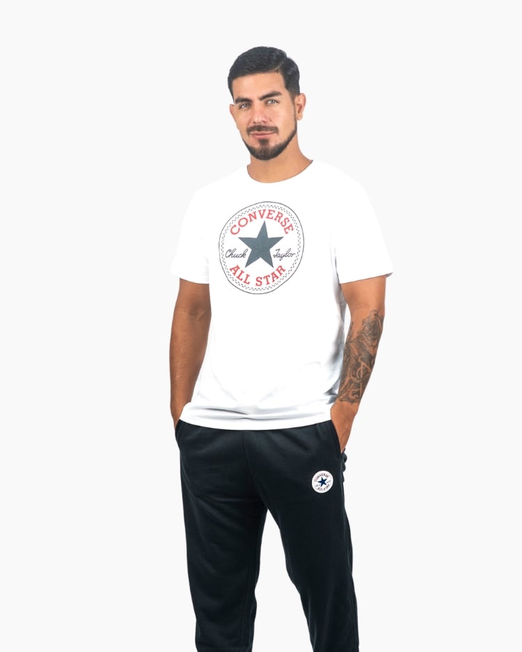 POLO HOMBRE CHUCK PATCH BLANCO - 1