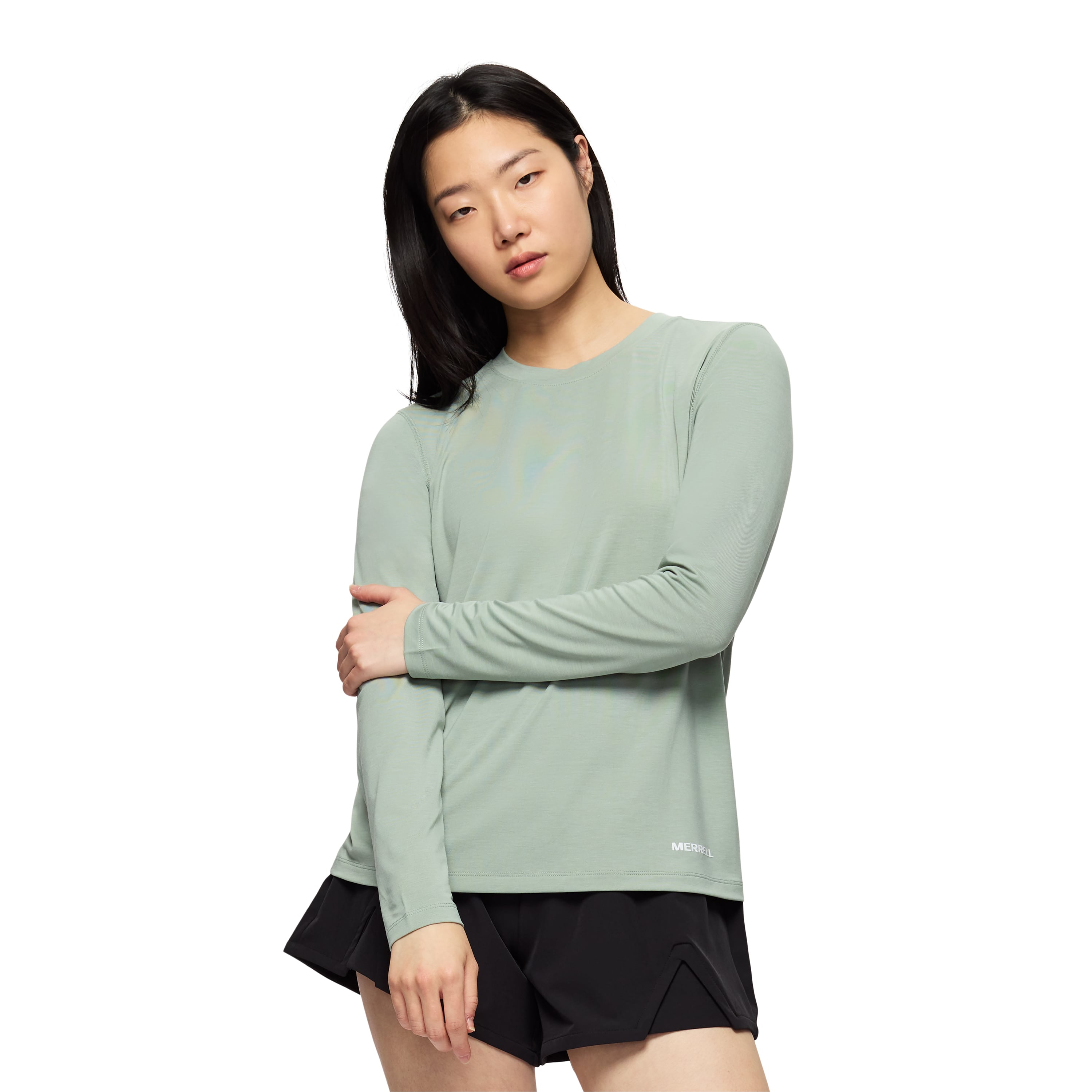 POLO MUJER LELA TENCEL LS VERDE - 1