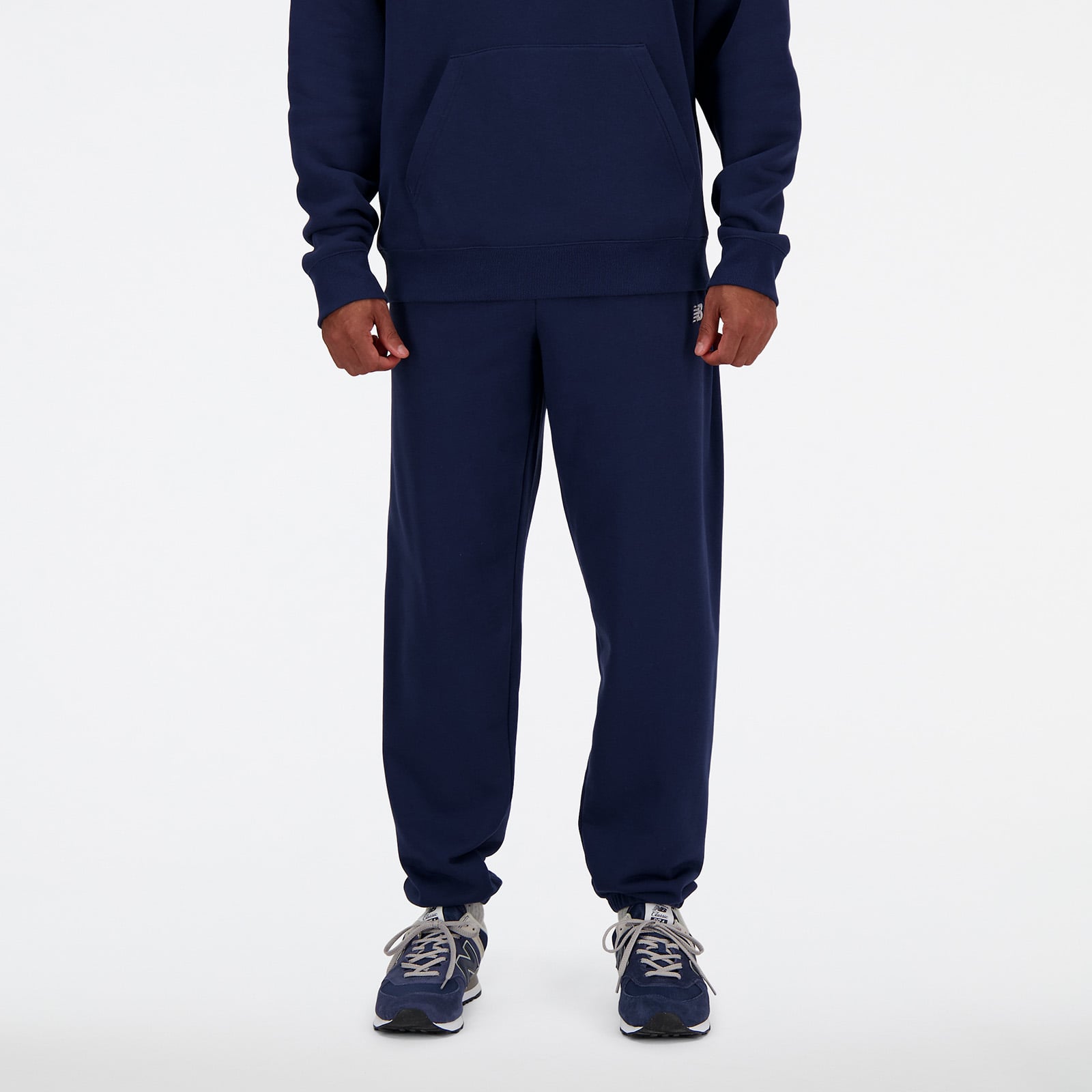 PANTALÓN JOGGER HOMBRE SPORT ESSENTIALS FRENCH TERRY AZUL V2 - 1